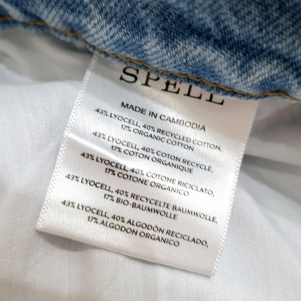 Spell + the Gypsy Eve Denim Skirt in Sun Washed Blue- Small - Picture 9 of 10